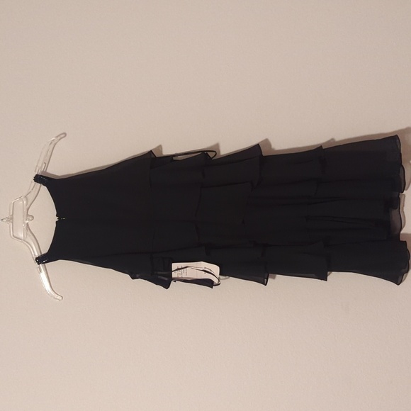 S.L. Fashions Womens Size 10 “Missy” Black Tiered LBD Dress Shift. - Picture 3 of 8